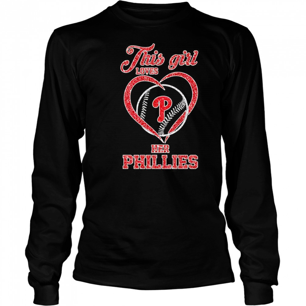 This girl loves her Philadelphia Phillies diamond shirt Long Sleeved