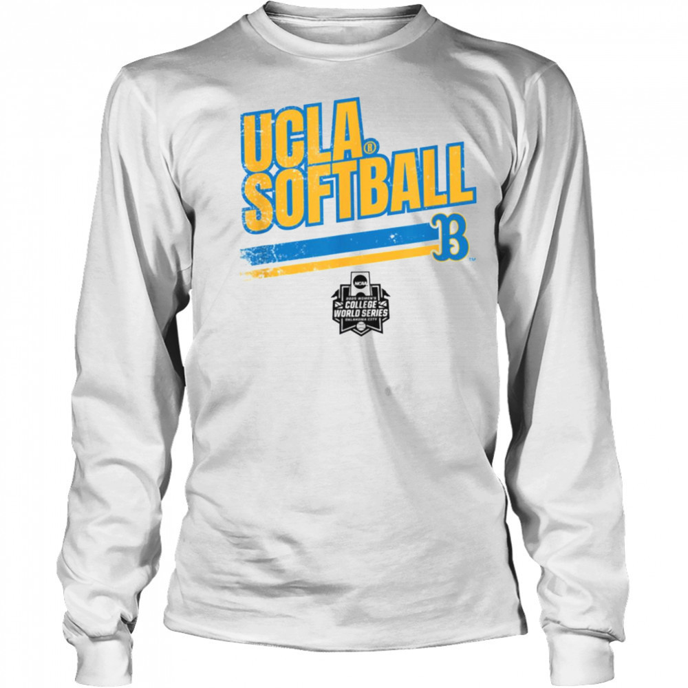 UCLA Softball_ Women’s College World Series Stripe T Shirt Long Sleeved