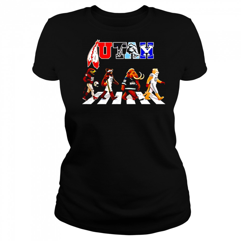 Utah Sports Team Logo Mascot Abbey Road shirt Women's T-shirt