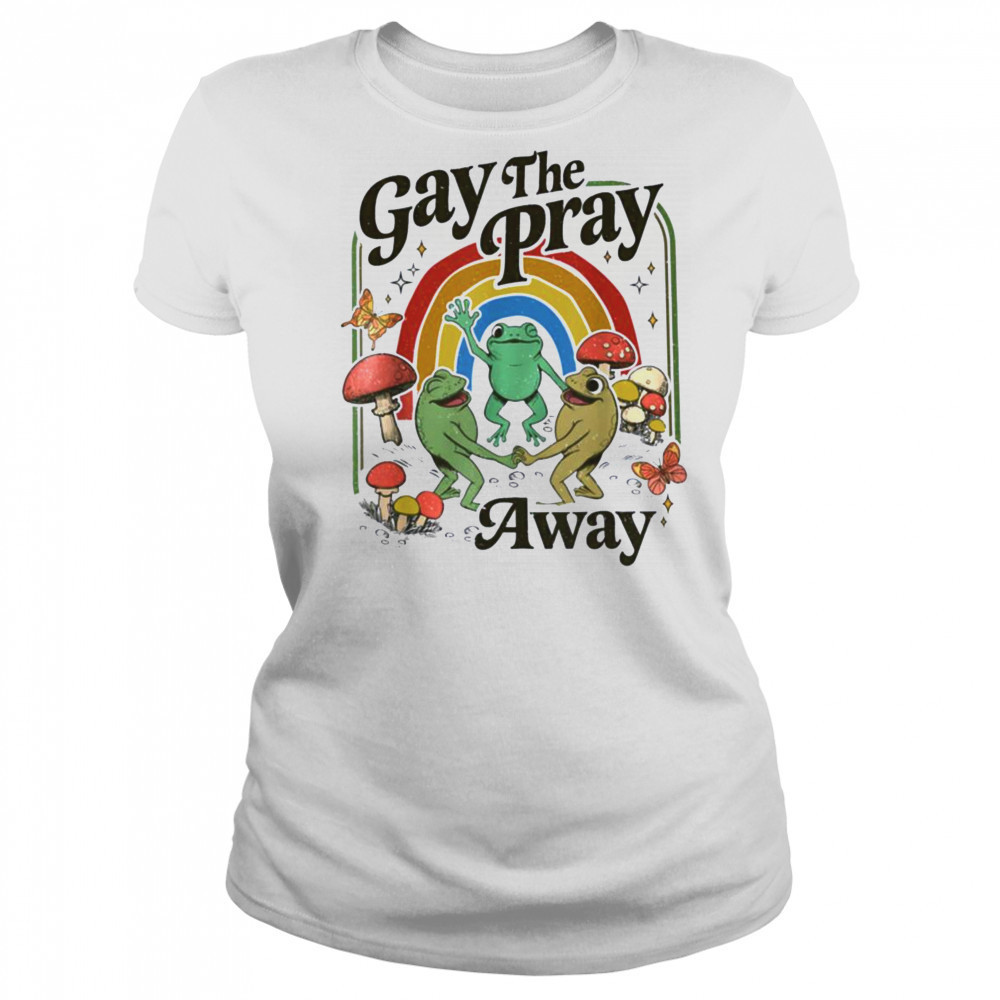 Vintage Gay The Pray Away Retro Cottagecore Frog And Toad T Shirt Women's T-shirt