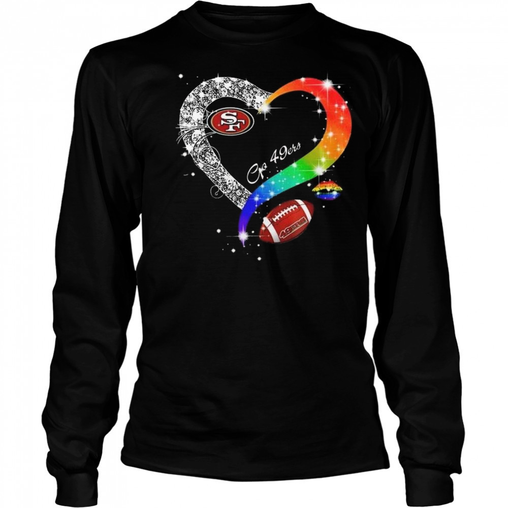 San Francisco 49ers 2025 LGBT Pride Day Go 49ers Vintage Shirt Long Sleeved