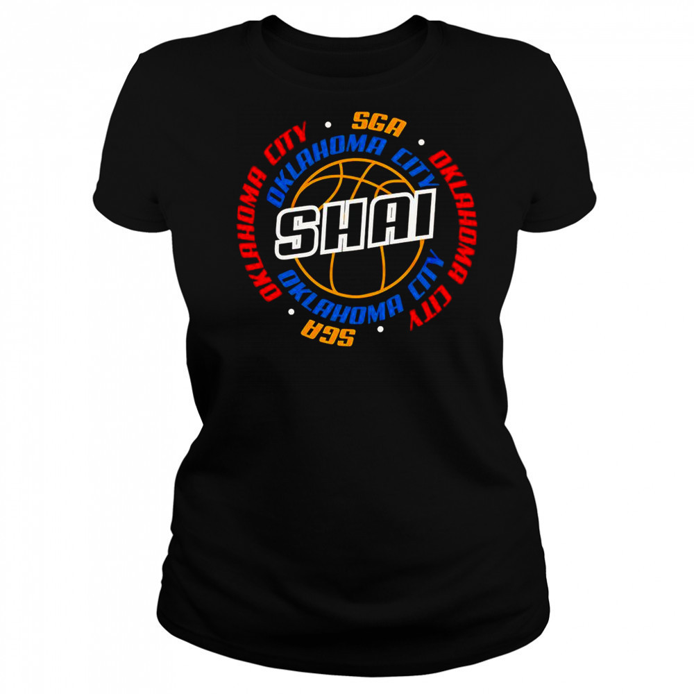 SGA Shai Gilgeous Alexander Oklahoma City Thunder Basketball T-Shirt Women's T-shirt