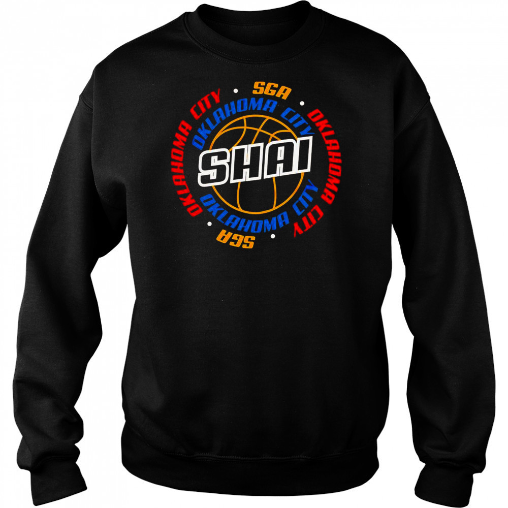 SGA Shai Gilgeous Alexander Oklahoma City Thunder Basketball T-Shirt Sweatshirt