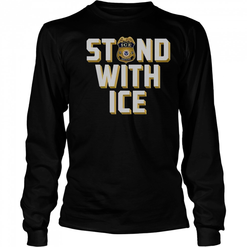 Stand With ICE US T-Shirt Long Sleeved