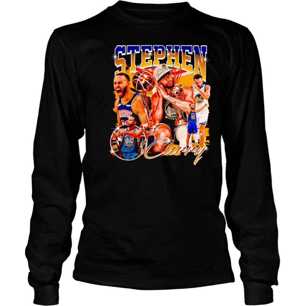 Stephen Curry Bootleg 90s Rap shirt Long Sleeved