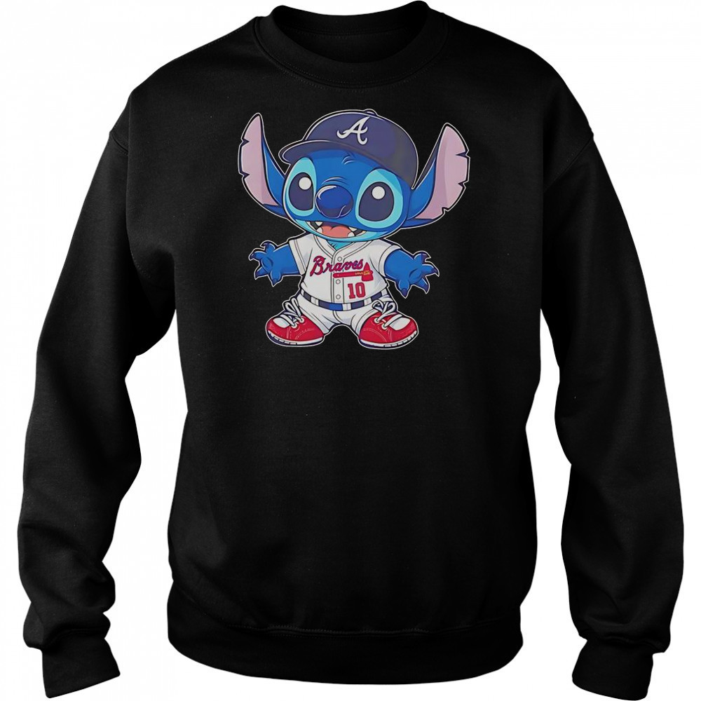 Stitch Atlanta Braves Baseball T-Shirt Sweatshirt