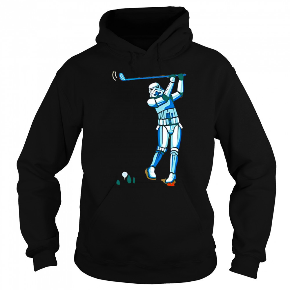 Stormtrooper playing golf shirt Hoodie