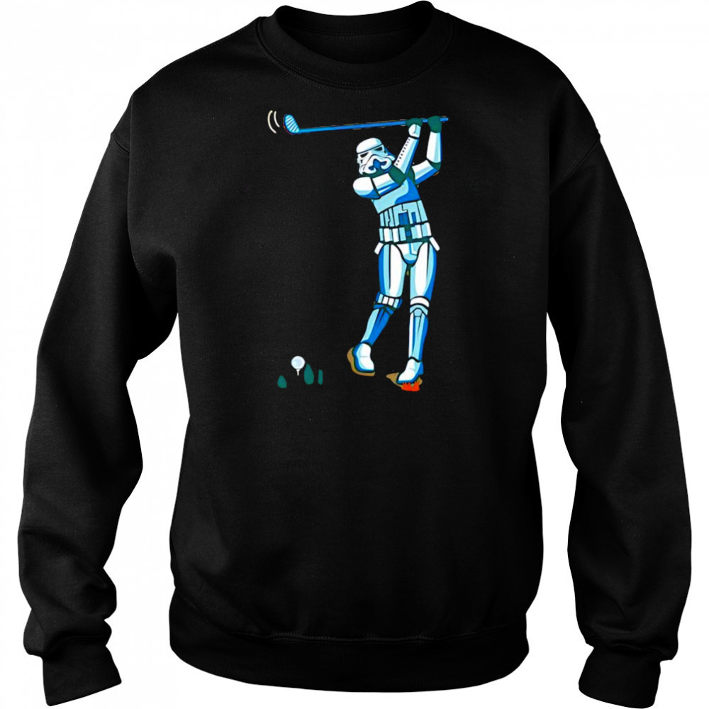 Stormtrooper playing golf shirt Sweatshirt