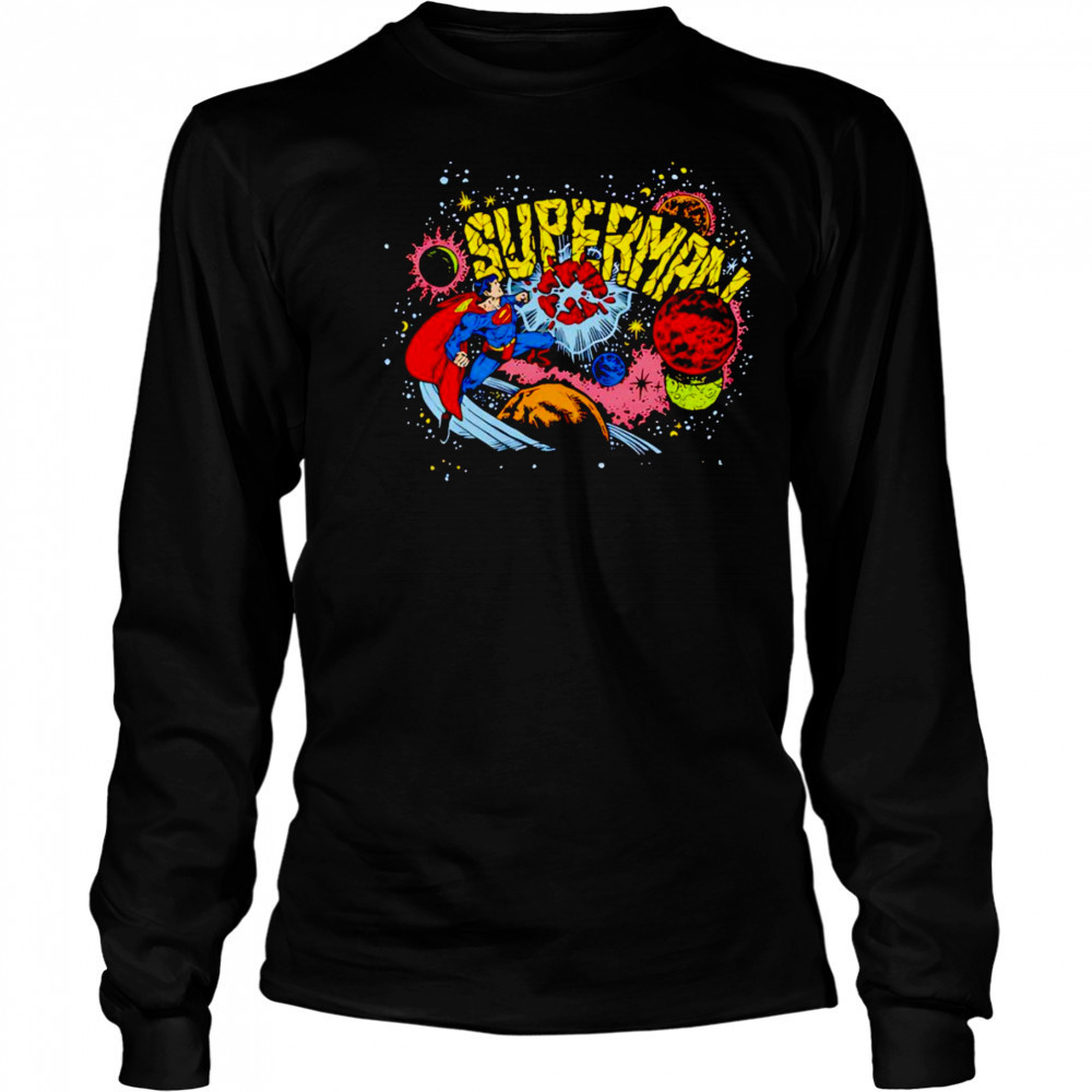 Superman cosmic shirt Long Sleeved