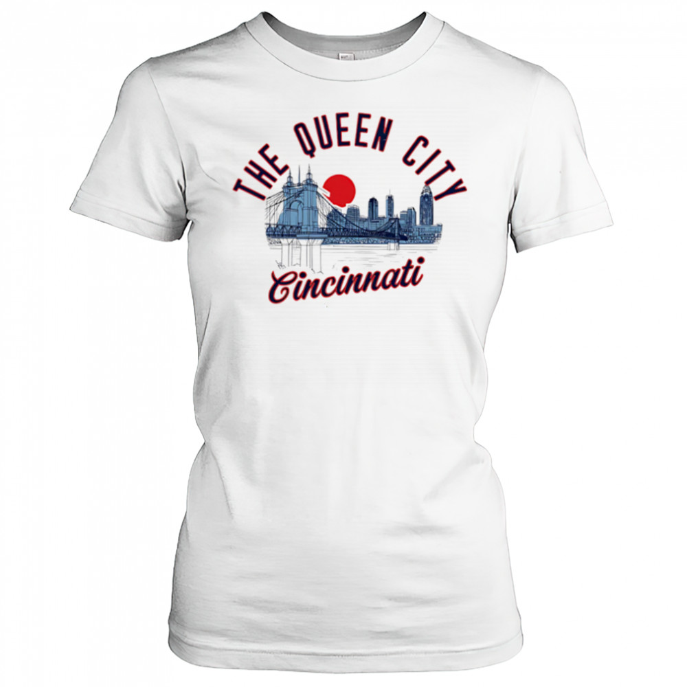The Queen City Cincinnati Skyline Sunset shirt Women's T-shirt