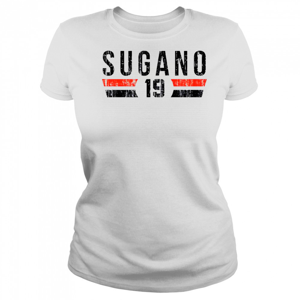 Tomoyuki Sugano 19 Baltimore Font vintage shirt Women's T-shirt