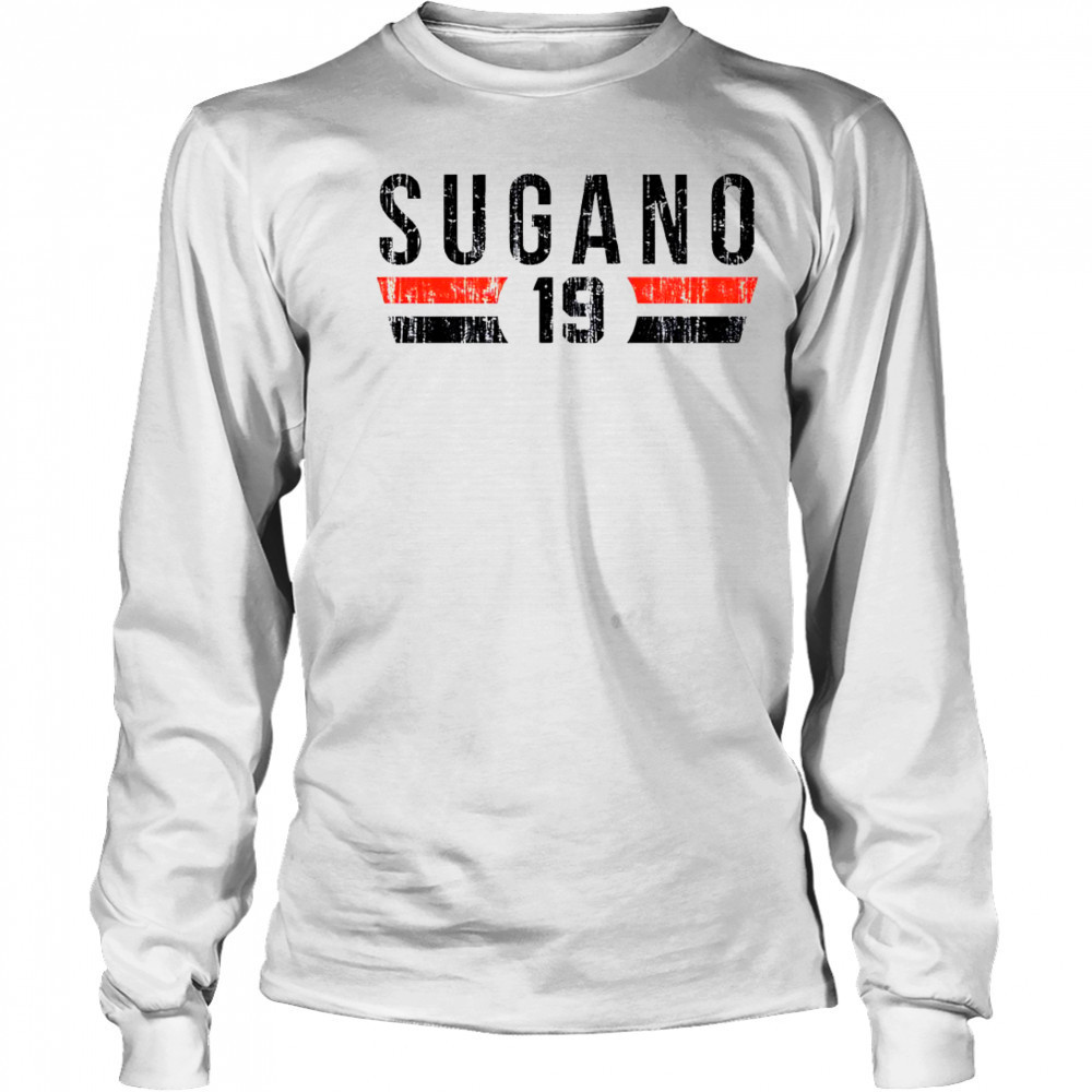 Tomoyuki Sugano 19 Baltimore Font vintage shirt Long Sleeved