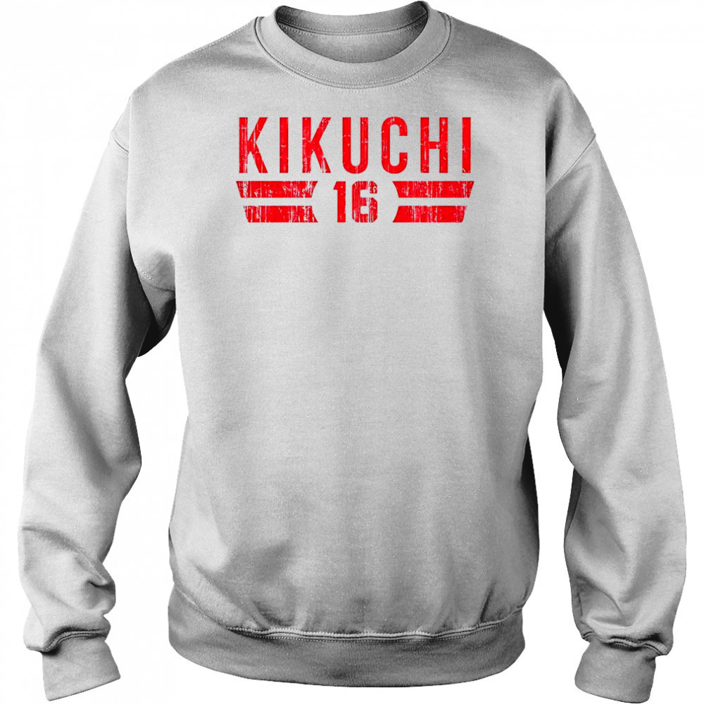 Yusei Kikuchi 16 Los Angeles A Font vintage shirt Sweatshirt