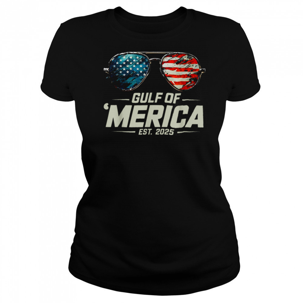 Retro Sunglasses Funny Gulf Of USA America 2025 Sunglasses T Shirt Women's T-shirt