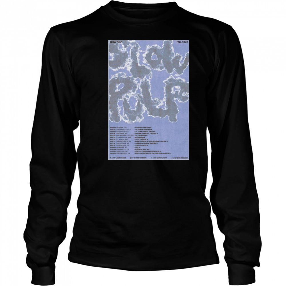 Slow Pulp Poster Fall Tour 2025 T-Shirt Long Sleeved