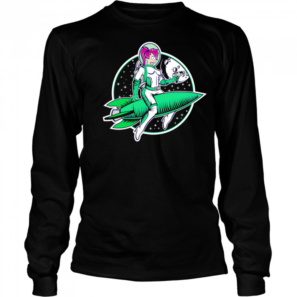 The Pinup from the Future SuperEdu shirt Long Sleeved