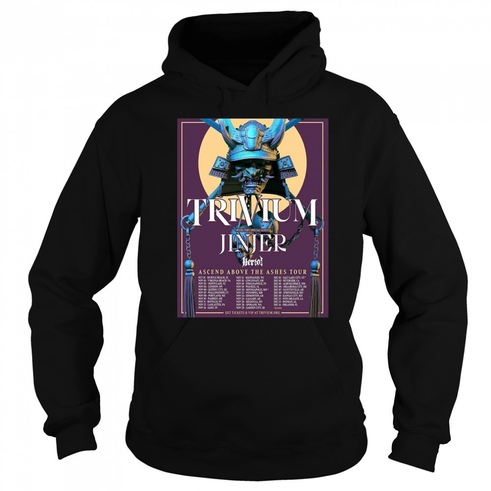 Trivium Ascend Above The Ashes Tour 2025 North America Tour Shirt Hoodie