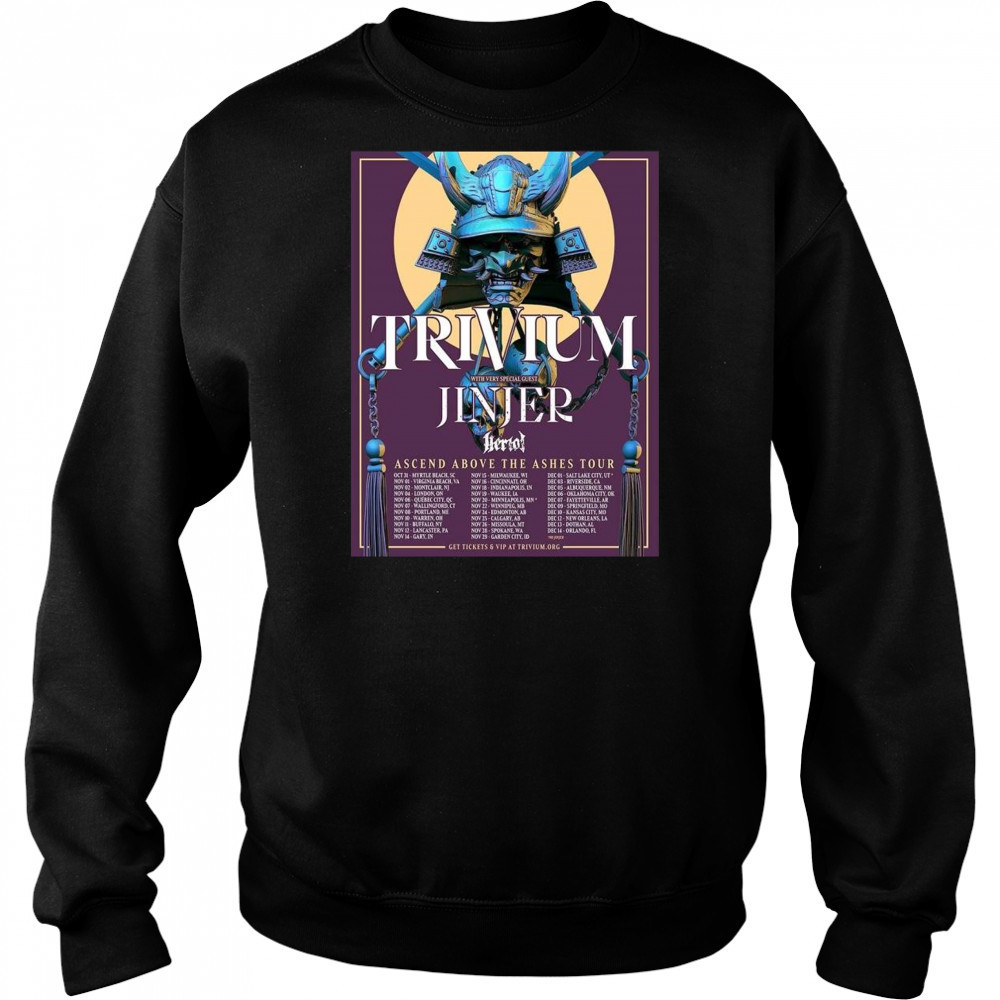 Trivium Ascend Above The Ashes Tour 2025 North America Tour Shirt Sweatshirt