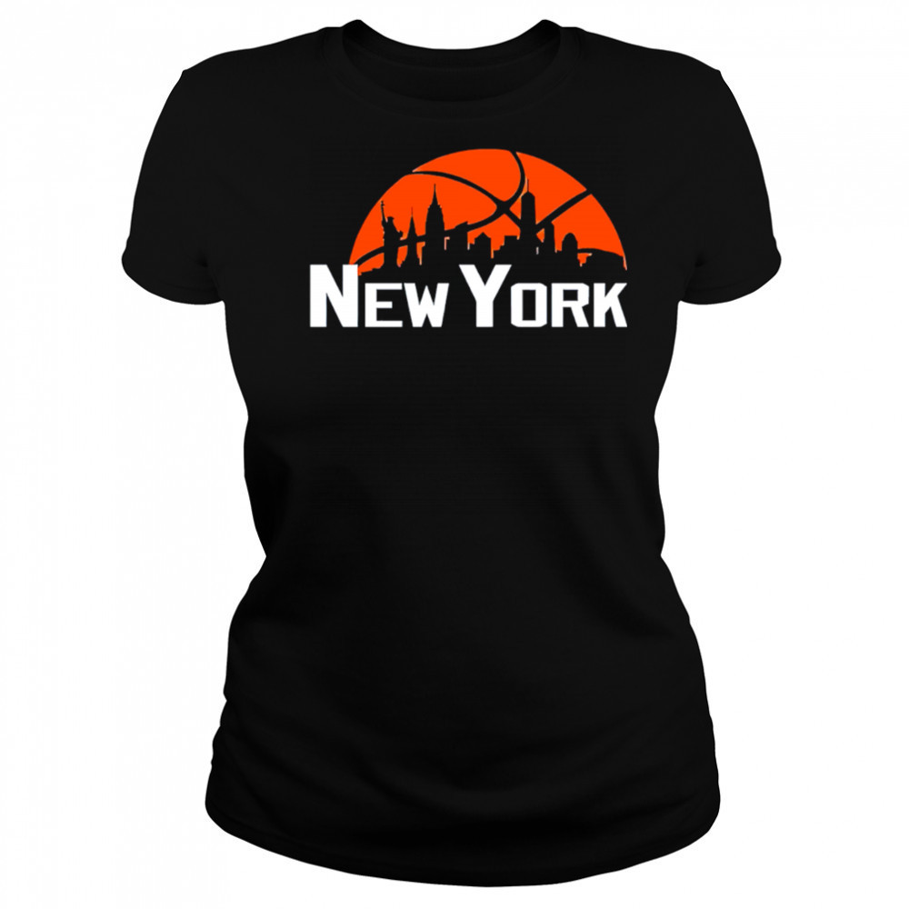 New York Knicks Cityscape Skyline style 2025 shirt Women's T-shirt