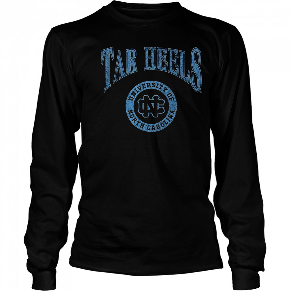 North Carolina Tar Heels Arched Logo Lockup Slub T-Shirt Long Sleeved