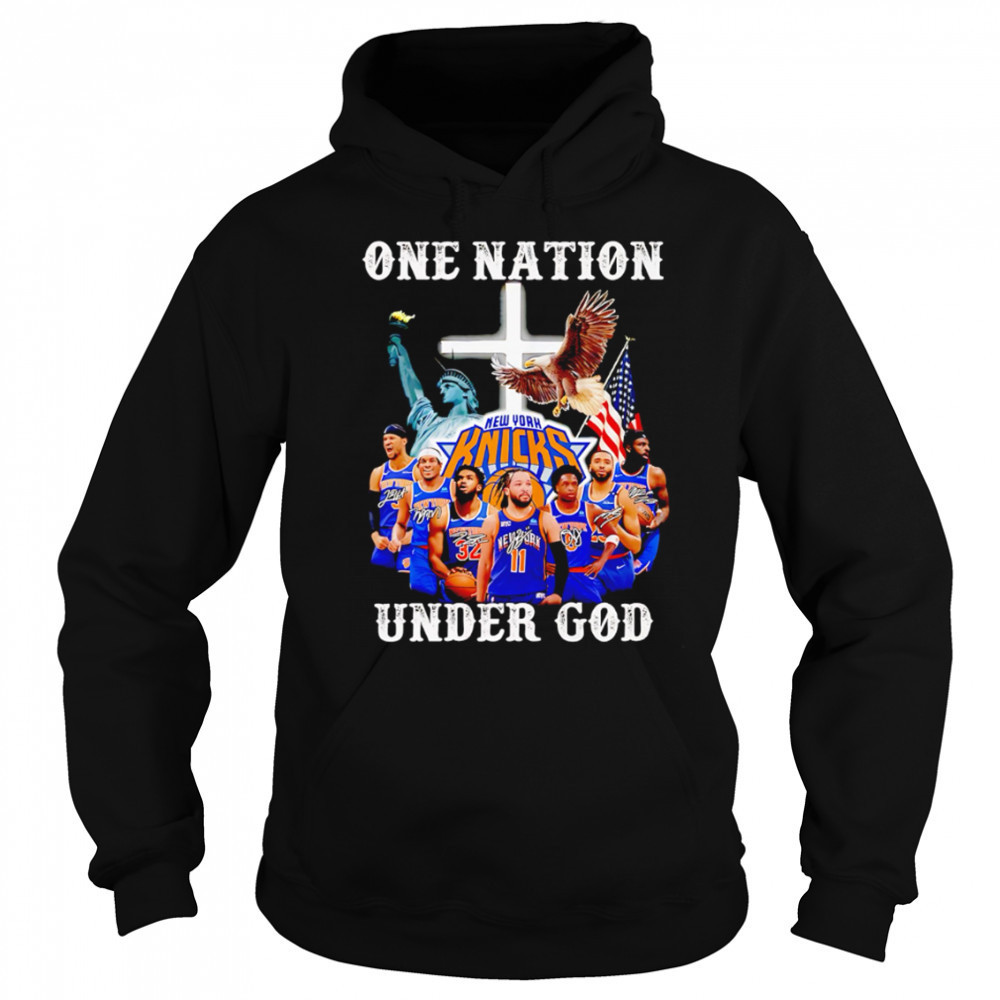 One Nation Under God New York Knicks Signature shirt Hoodie