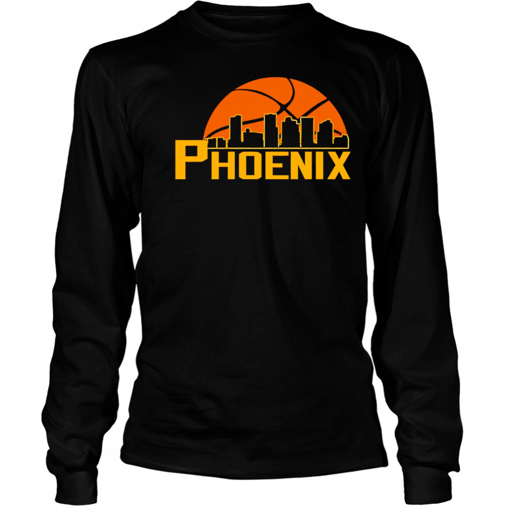 Phoenix Suns Cityscape Skyline style 2025 shirt Long Sleeved