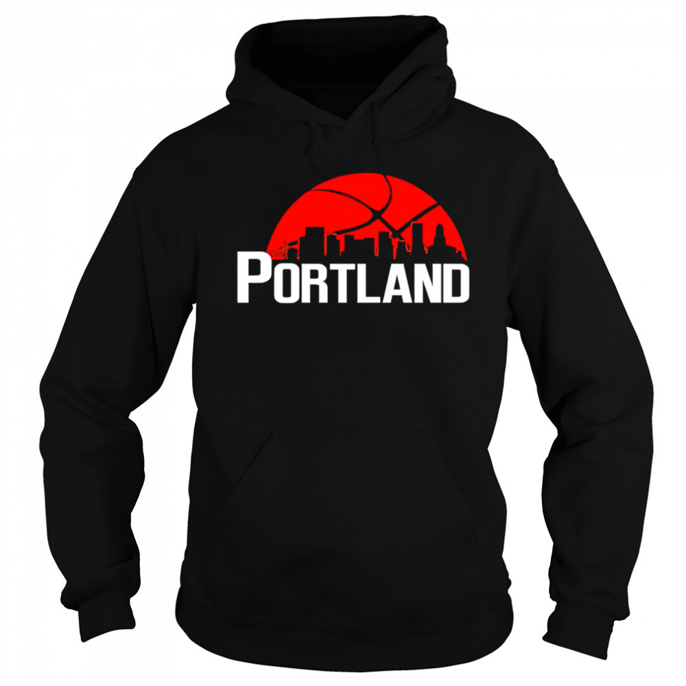 Portland Trail Blazers Cityscape Skyline style 2025 shirt Hoodie