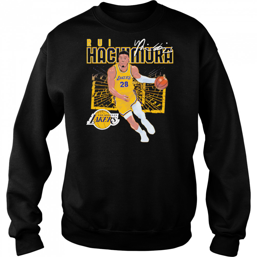 Rui Hachimura Los Angeles Lakers Shattered shirt Sweatshirt