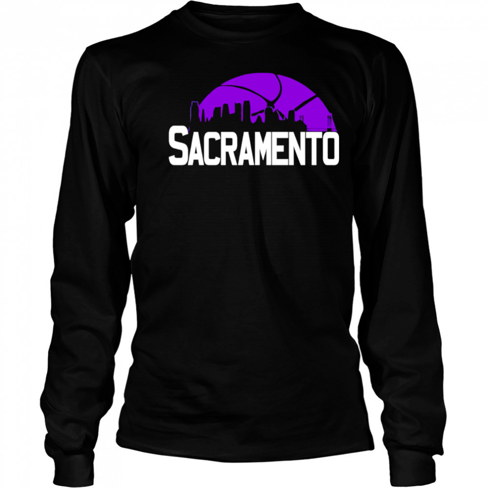 Sacramento Kings Cityscape Skyline style 2025 shirt Long Sleeved