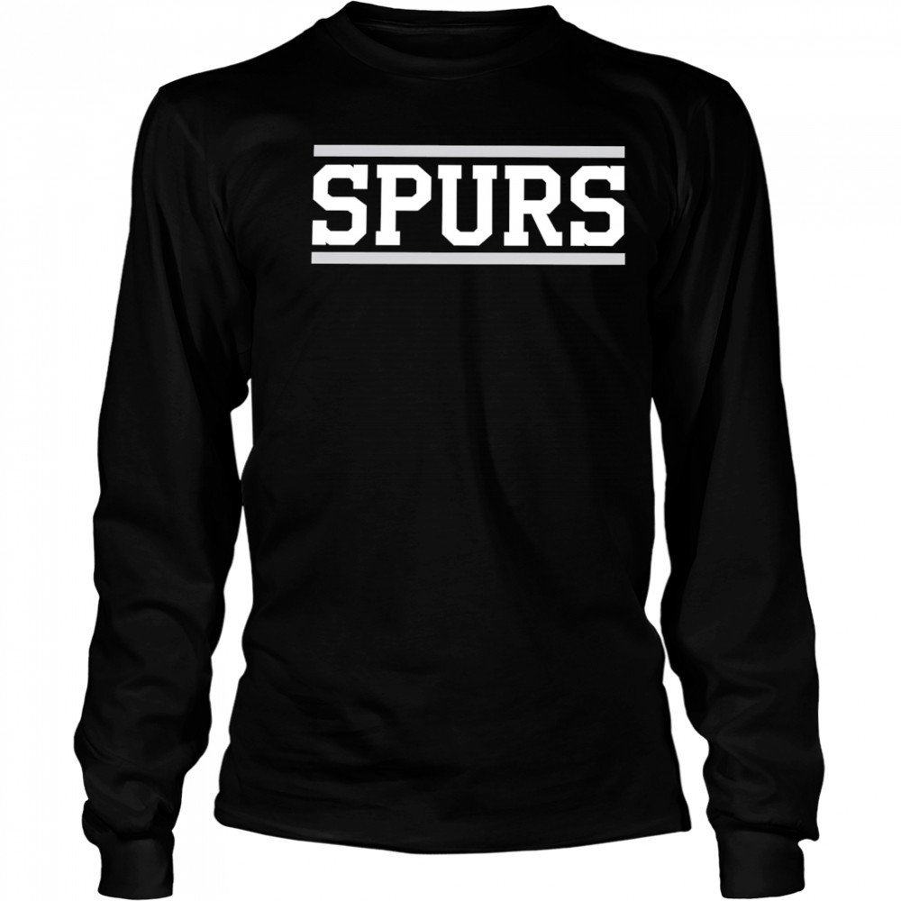 Spurs horizontal lines shirt Long Sleeved