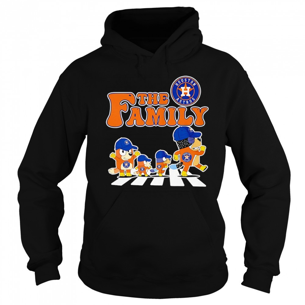 The Family Bluey vs Houston Astros MLB Baseball Abbey Road shirt Hoodie