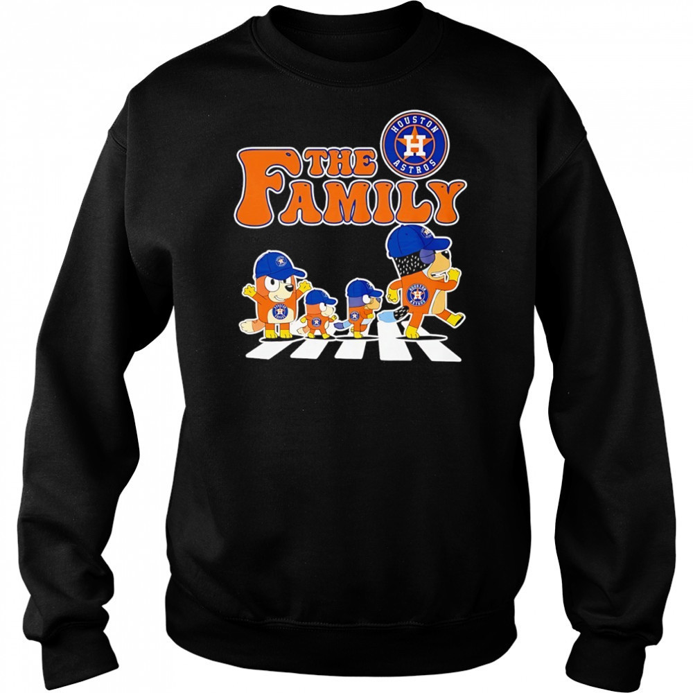 The Family Bluey vs Houston Astros MLB Baseball Abbey Road shirt Sweatshirt