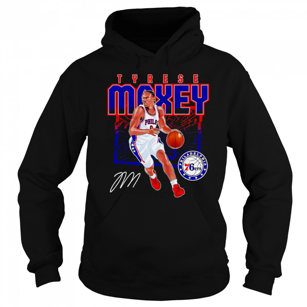 Tyrese Maxey Philadelphia 76ers Shattered shirt Hoodie