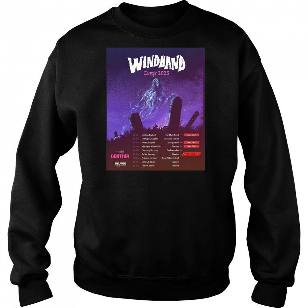 Windhand Europe 2025 Tour Dates T-shirt Sweatshirt