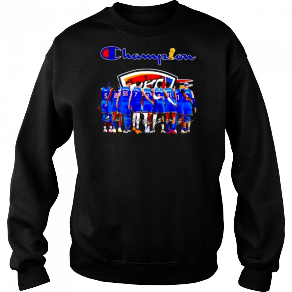Oklahoma City Thunder All Team Champion signatures shirt Sweatshirt