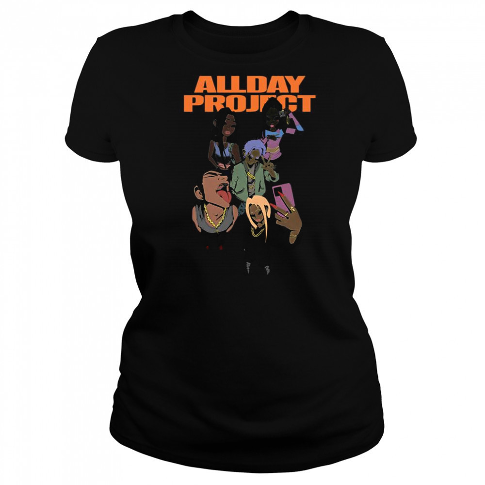 Allday Project Color Cartoon Famous 2025 T-Shirt Women's T-shirt