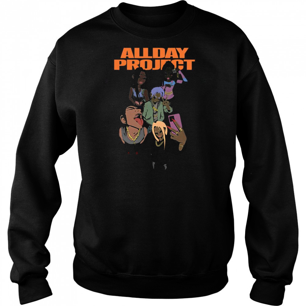 Allday Project Color Cartoon Famous 2025 T-Shirt Sweatshirt