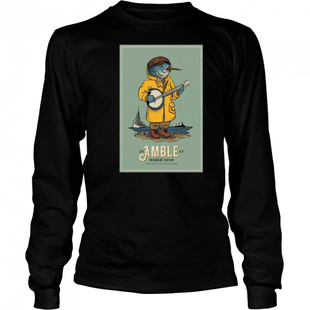Amble World Tour 2025 Poster T-Shirt Long Sleeved