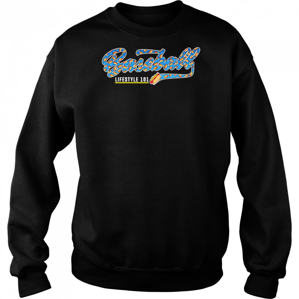 Baseball Hot Dog lifestyle 101 shirt Sweatshirt
