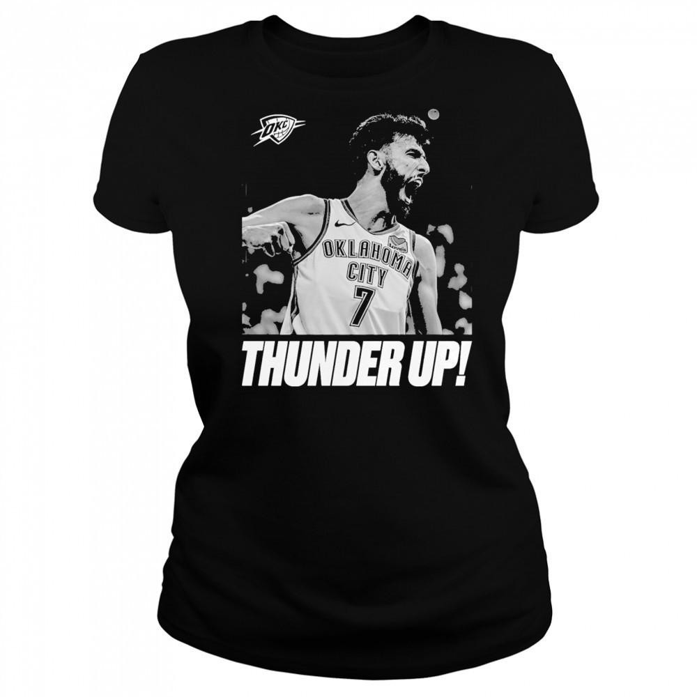 Chet Holmgren Oklahoma City Thunder Unisex 2025 NBA Finals Champions Celebration T-Shirt Women's T-shirt