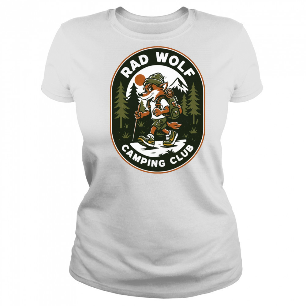 Rad Wolf Camping Club logo shirt Women's T-shirt