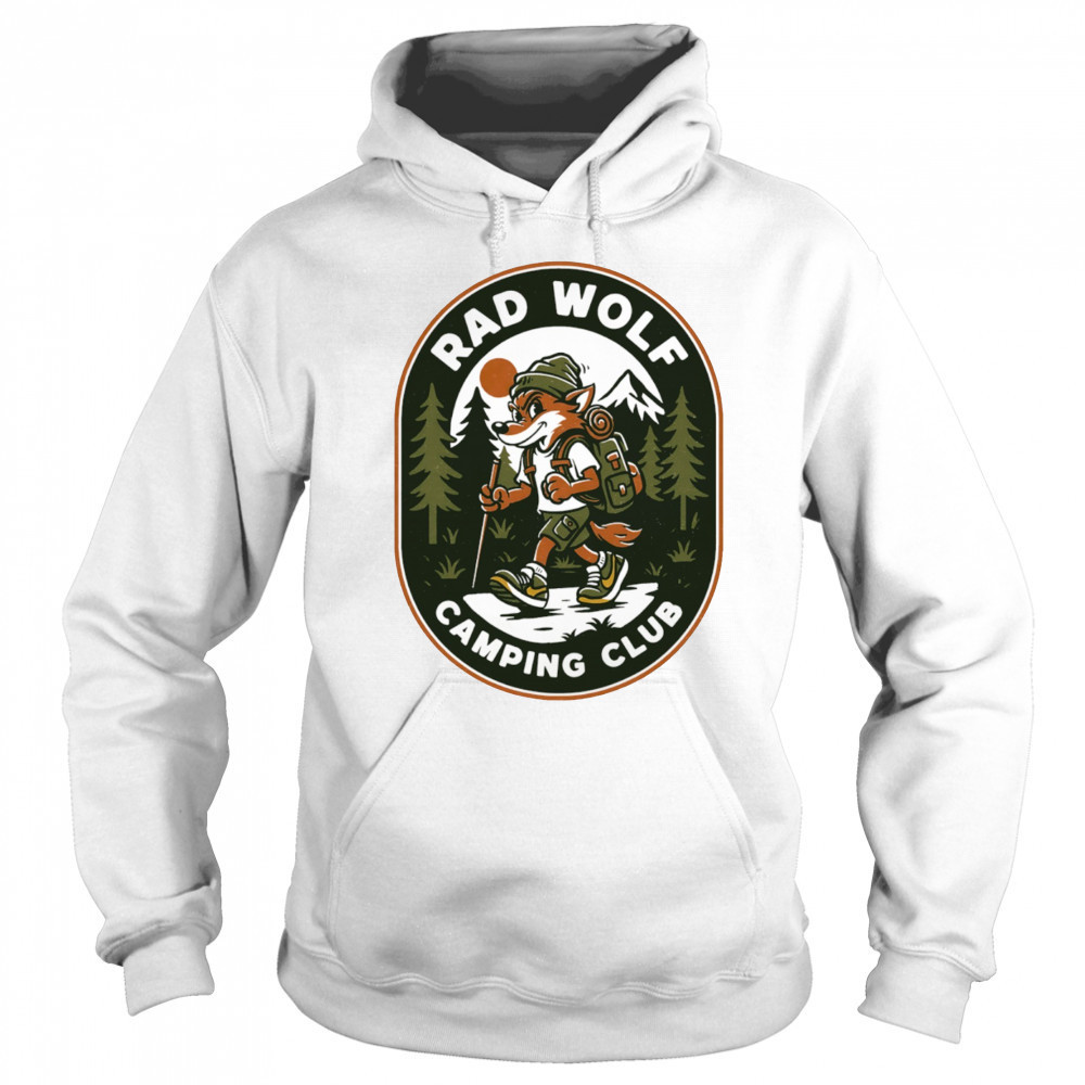 Rad Wolf Camping Club logo shirt Hoodie