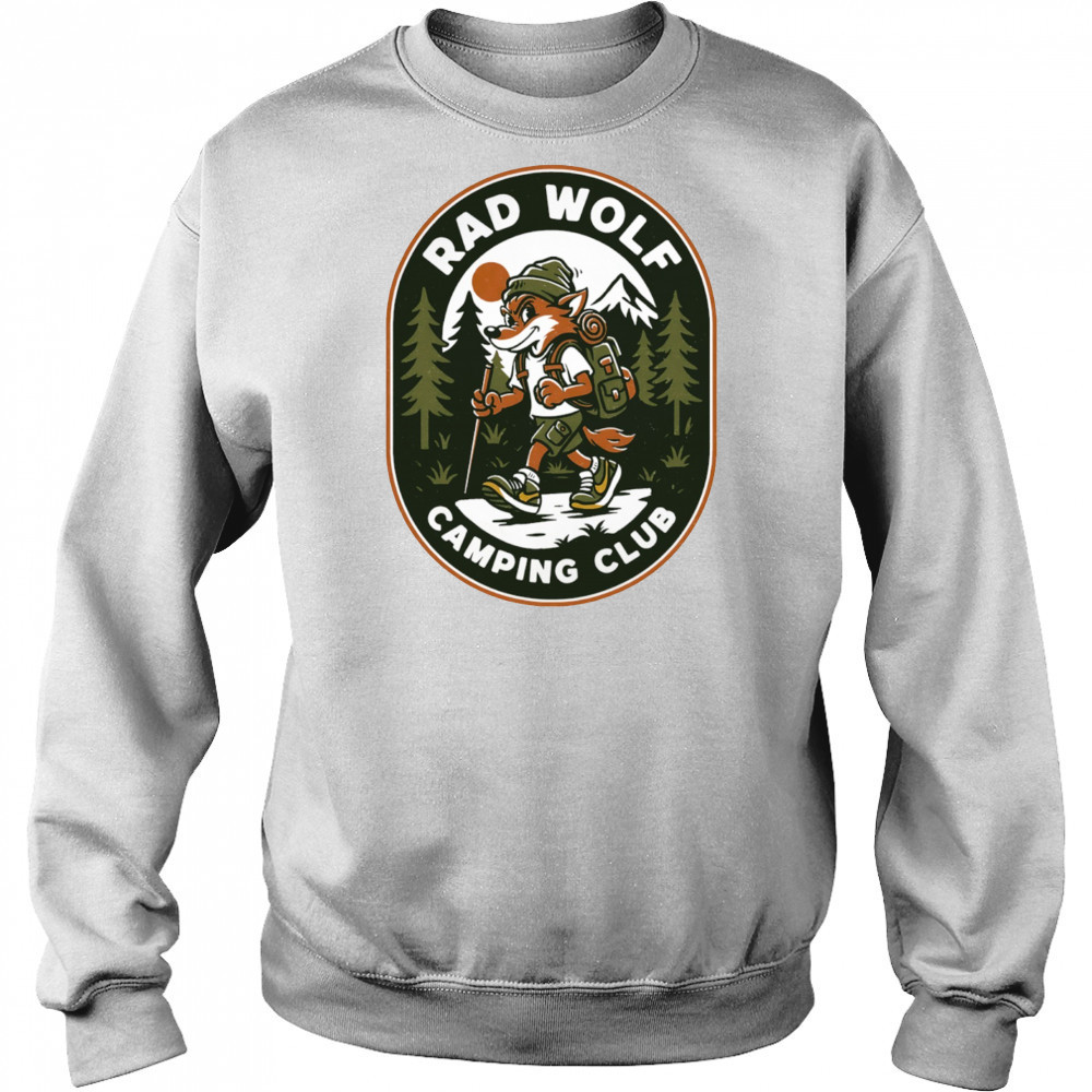 Rad Wolf Camping Club logo shirt Sweatshirt