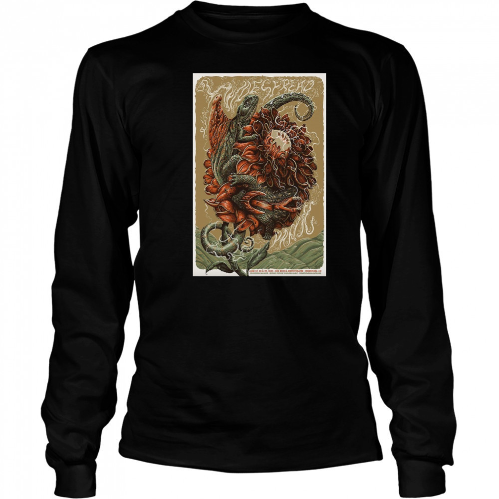 Widespread Panic 2025 Red Rocks Amphitheatre, Morrison CO June 229 T-Shirt Long Sleeved