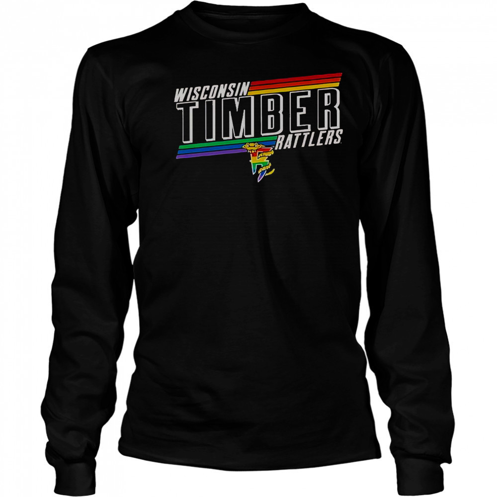 Wisconsin Timber Rattlers Pride Night T-Shirt Long Sleeved