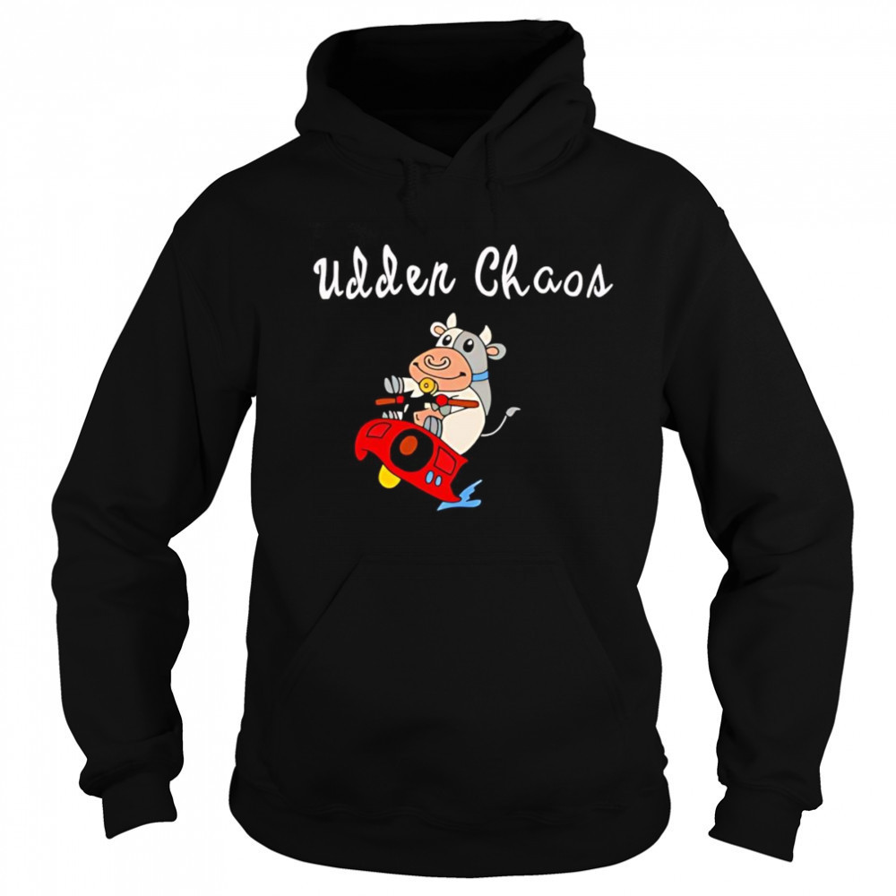 Simply udder chaos cow shirt Hoodie