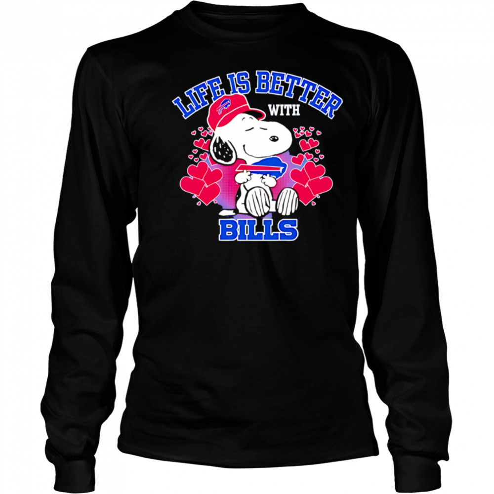 Snoopy Life is Better with Bills shirt Long Sleeved