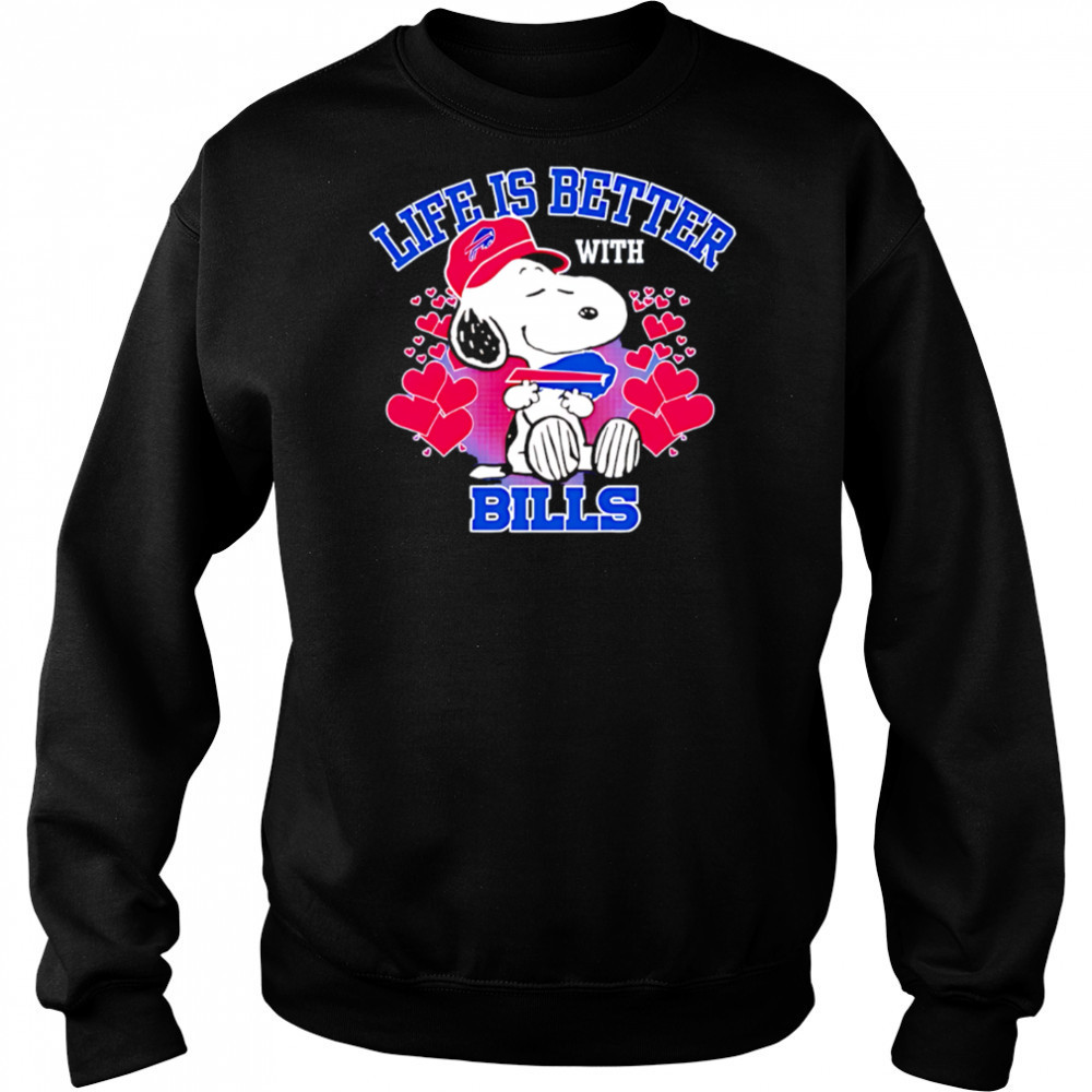 Snoopy Life is Better with Bills shirt Sweatshirt