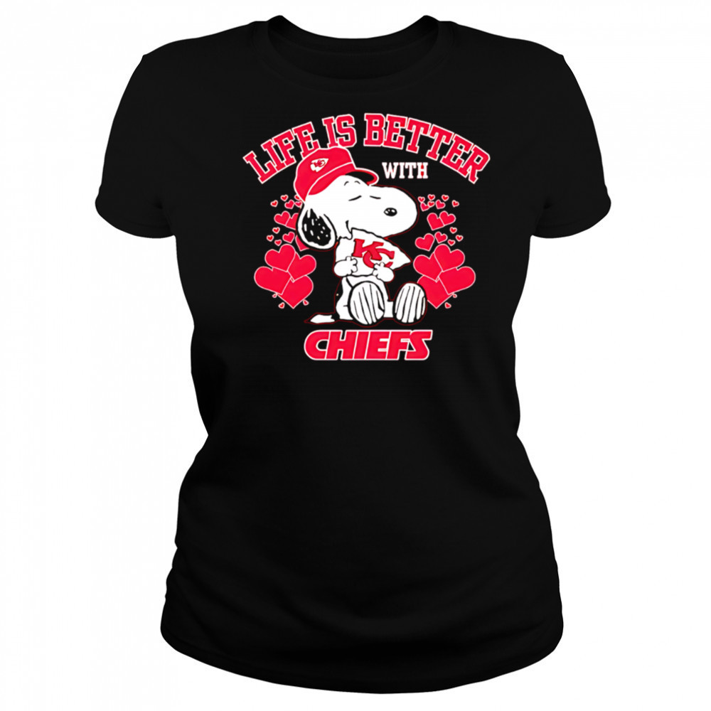 Snoopy Life is Better with Chiefs shirt Women's T-shirt