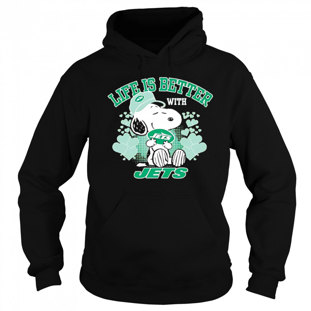 Snoopy Life is Better with Jets shirt Hoodie